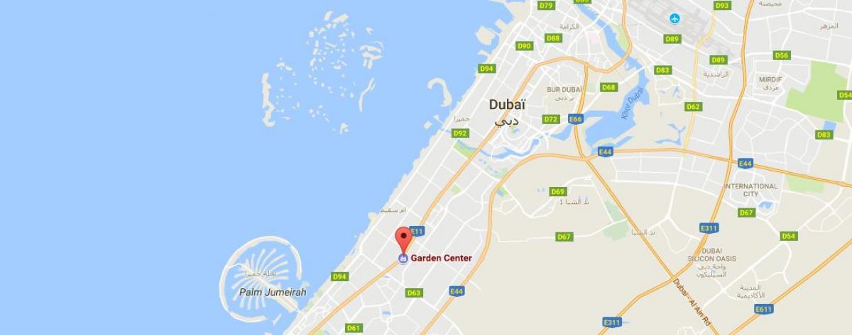 Dubai garden centre location map