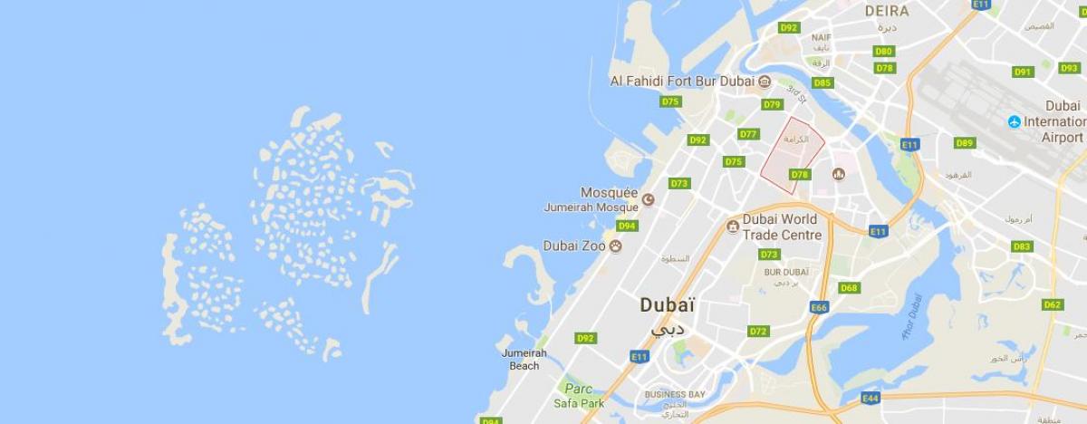 Karama Dubai map