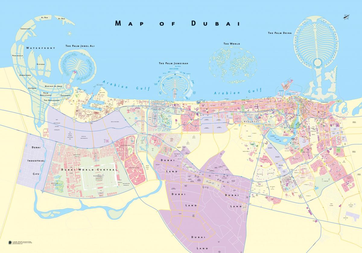 location map Dubai