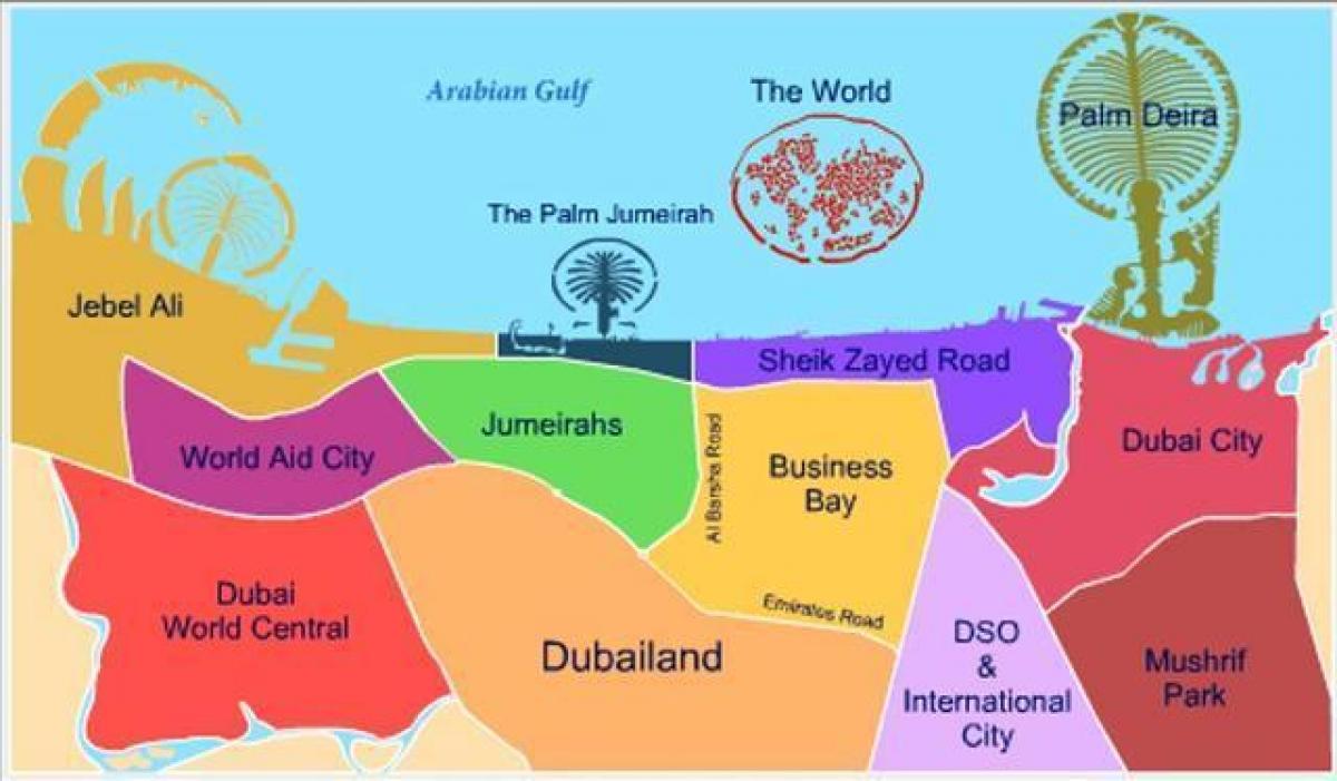 map of Dubailand