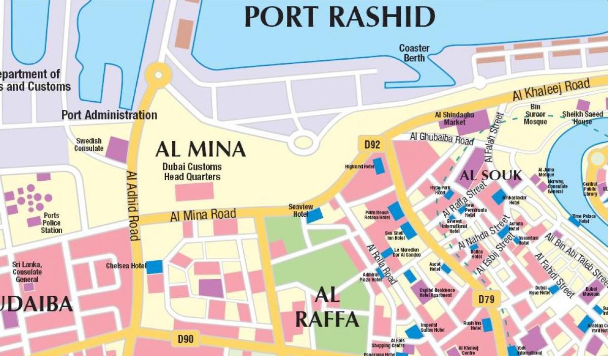 Dubai port map