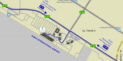 Map of Dubai airport free zone