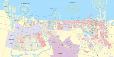 Map of Dubai city