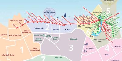 Map of Dubai neighborhoods