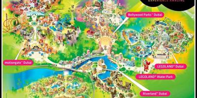 Dubai parks and resorts location map