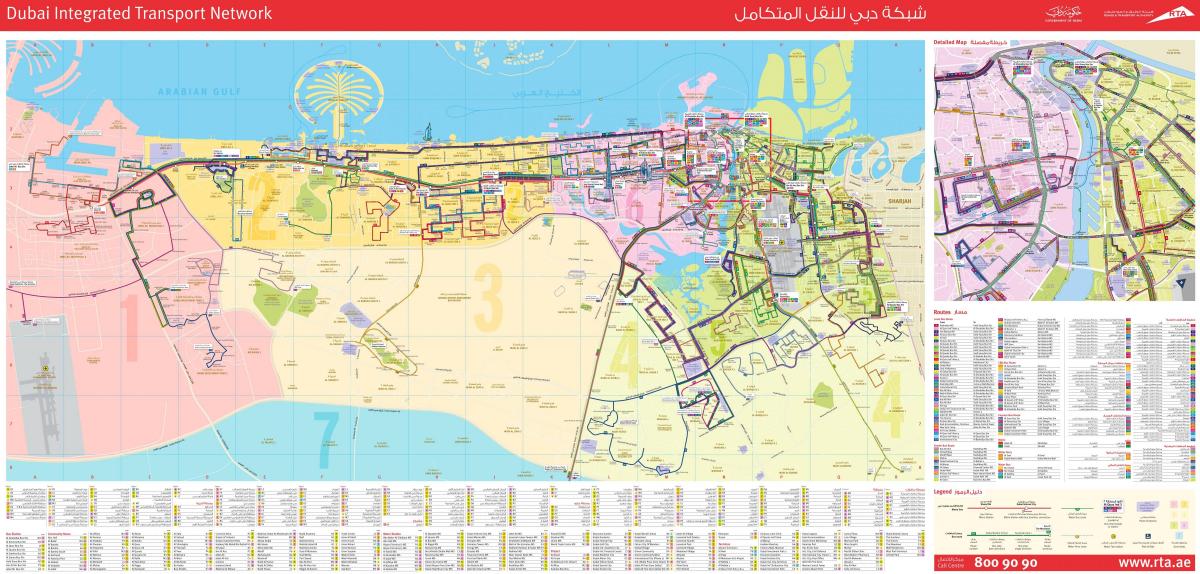 Dubai bus route map