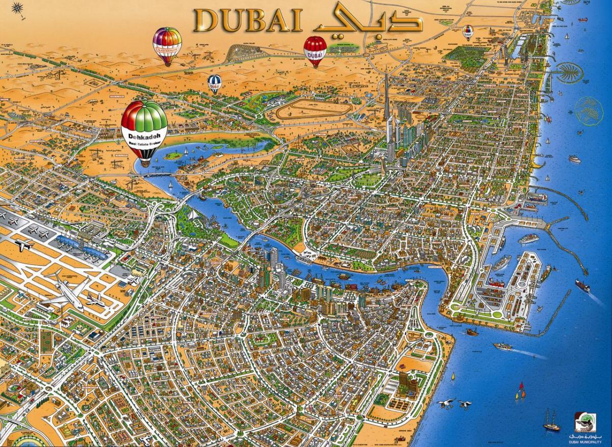 map of Dubai creek