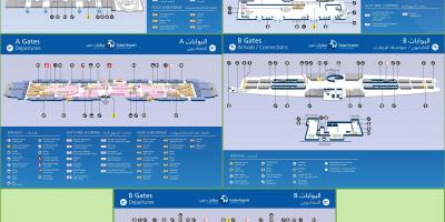 Dubai international airport terminal 3 map