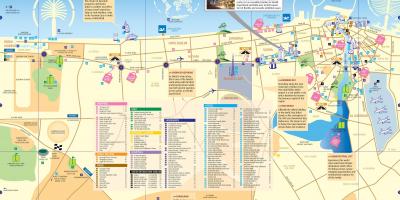 Tourist map of Dubai