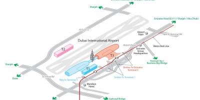 Dxb airport map