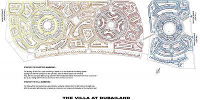 The villa Dubai location map